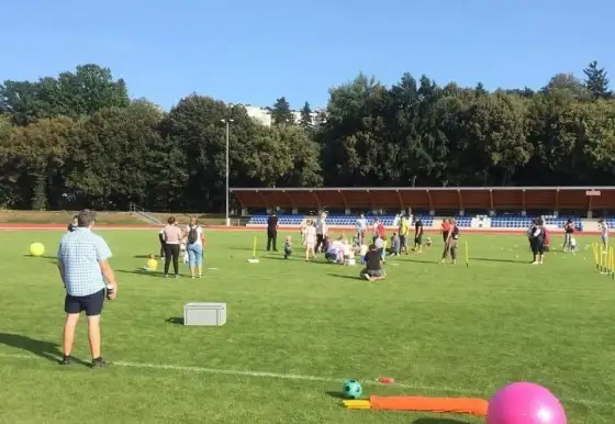 Náchodská fotbalová školička - ukázkový trénink